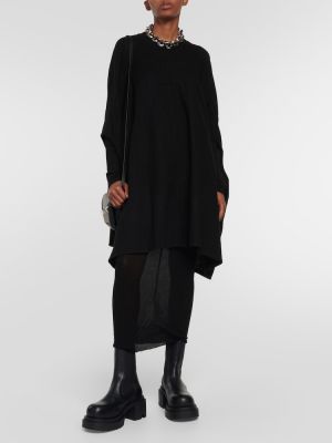 Mini robe en laine Rick Owens noir