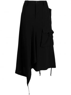 Asymetrická sukňa Yohji Yamamoto čierna