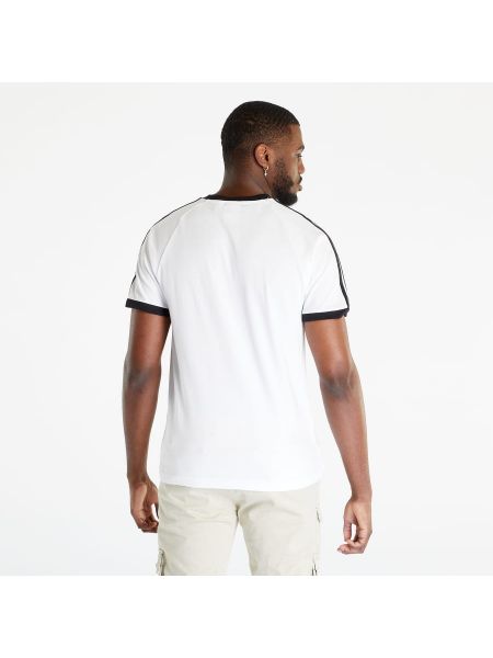 Pruhované tričko s krátkými rukávy Adidas Originals bílé