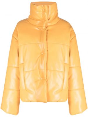 Usnjena jakna Nanushka oranžna