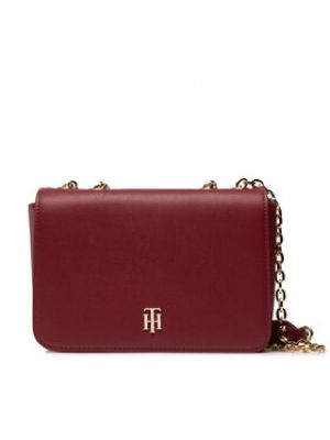 Tommy Hilfiger Kabelka Th Timeless Chain Crossover AW0AW13172 Bordó