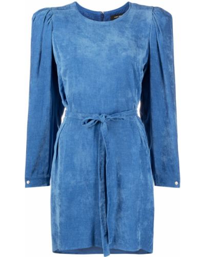 Vestido de pana manga larga Isabel Marant azul
