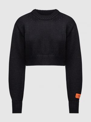 Вовняний светр з вирізом на спині Heron Preston чорний