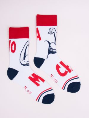 Bavlněné ponožky Yoclub bílé