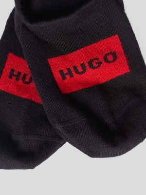Stopki z nadrukiem Hugo czarne