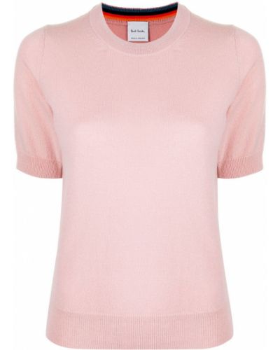 Jersey de punto manga larga de tela jersey Paul Smith rosa