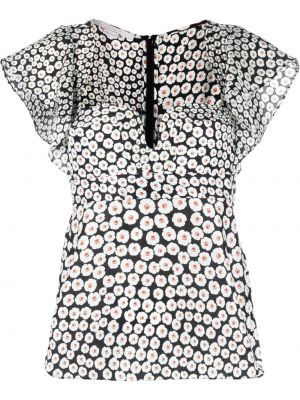 Копринена блуза на цветя Stella Mccartney