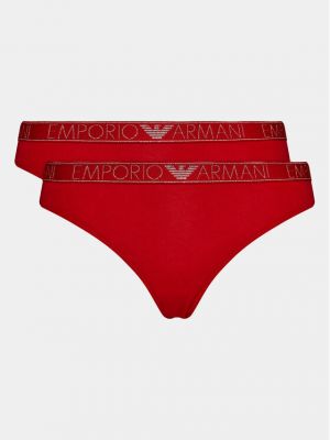 Chiloți tanga Emporio Armani Underwear roșu