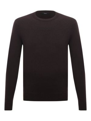 Кашемировый свитер Theory коричневый