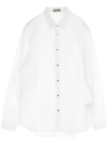 Bavlnená košeľa Christian Dior Pre-owned biela