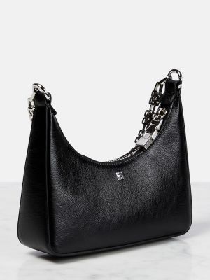 Δερμάτινη τσάντα ώμου Givenchy μαύρο