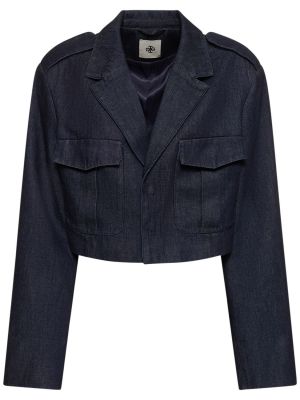 Bombažna jakna The Garment modra