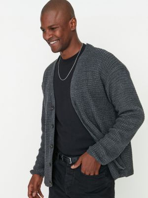Sweter oversize Trendyol czarny