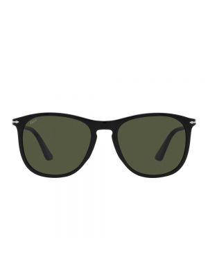 Srebrne okulary przeciwsłoneczne skórzane Persol