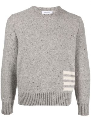 Плетен пуловер Thom Browne сиво