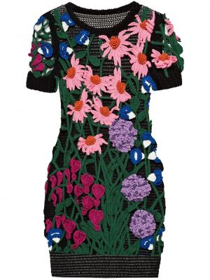 Floral dress Oscar De La Renta svart