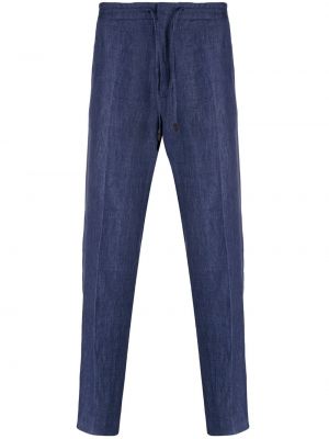 Pantalones con cordones Ermenegildo Zegna azul