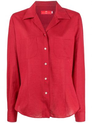 Camisa con bolsillos Balenciaga Pre-owned rojo