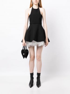 Tylové koktejlové šaty Shushu/tong černé