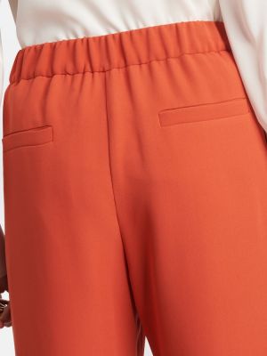 Spodnie relaxed fit Valentino pomarańczowe
