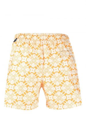 Mustriline lühikesed püksid Peninsula Swimwear oranž