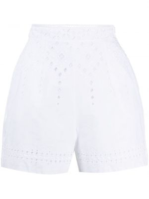 Pantalones cortos con bordado Ermanno Scervino blanco