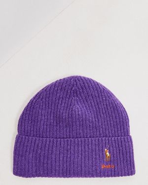 Шапка Polo Ralph Lauren, фиолетовая