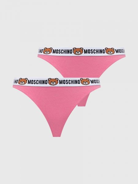 Stringi Moschino Underwear różowe