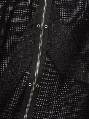 Bavlnená mikina s kapucňou na zips so sieťovinou 1017 Alyx 9sm čierna