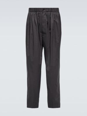 Pantalon en coton Lemaire gris