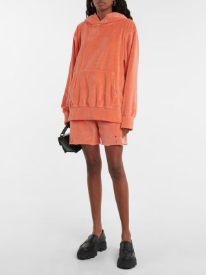 Velurové šortky Les Tien oranžová