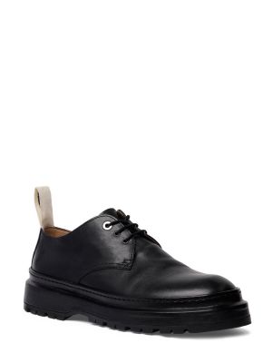 Pantofi derby cu șireturi din piele din dantelă Jacquemus negru