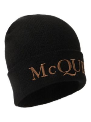 Кашемировая шапка Alexander Mcqueen черная