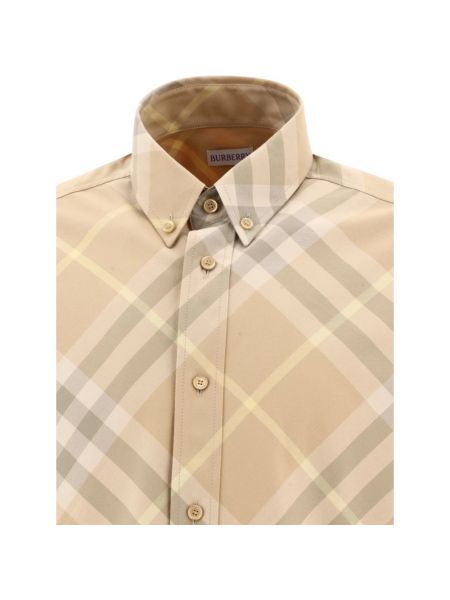 Camisa de algodón Burberry beige