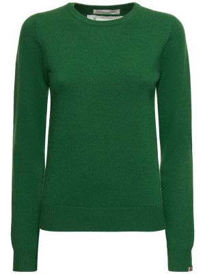 Suéter de cachemir de punto Extreme Cashmere verde