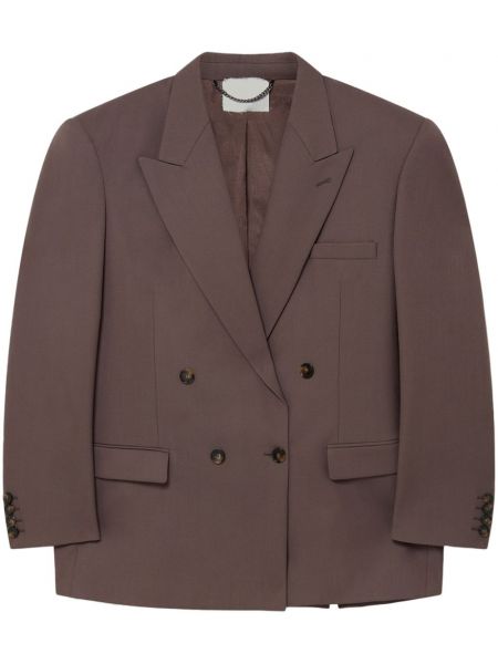 Dobbeltradet blazer Stella Mccartney brun