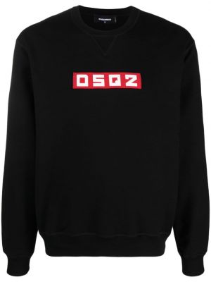 Sweatshirt aus baumwoll Dsquared2 schwarz