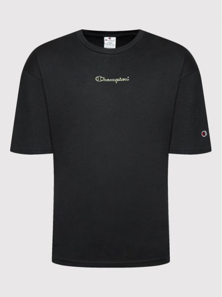 T-Shirt 217275 Czarny Custom Fit Champion