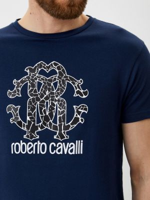 Футболка Roberto Cavalli коричневая