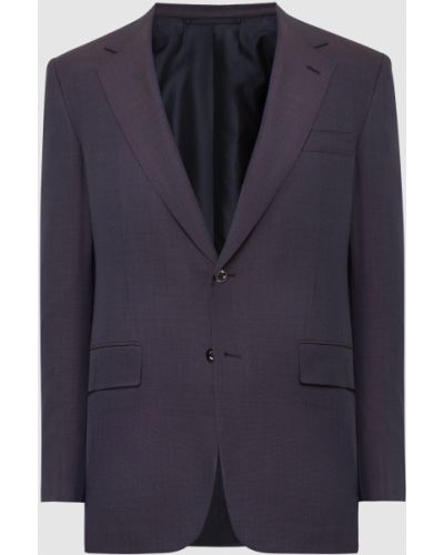 Фиолетовый шерстяной пиджак Stefano Ricci