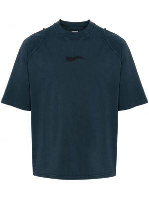 T-shirt en coton Jacquemus bleu