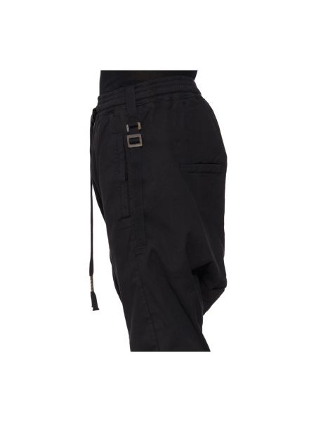 Pantalones de chándal de lino de algodón Boris Bidjan Saberi negro