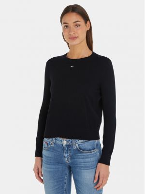 Priliehavý sveter Tommy Jeans čierna