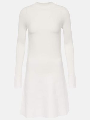 Mini vestido de punto Max Mara blanco