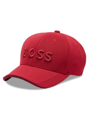 Cappello con visiera Boss rosso