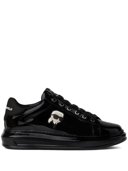 Deri sneaker Karl Lagerfeld siyah