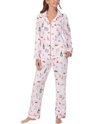 Классическая хлопковая пижама с длинным рукавом Bedhead Pjs