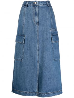 Jupe en jean avec poches Studio Tomboy bleu