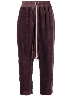 Pantalon en velours côtelé Rick Owens violet