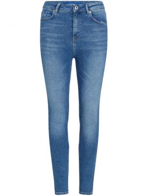 Jeans skinny taille haute Karl Lagerfeld Jeans bleu